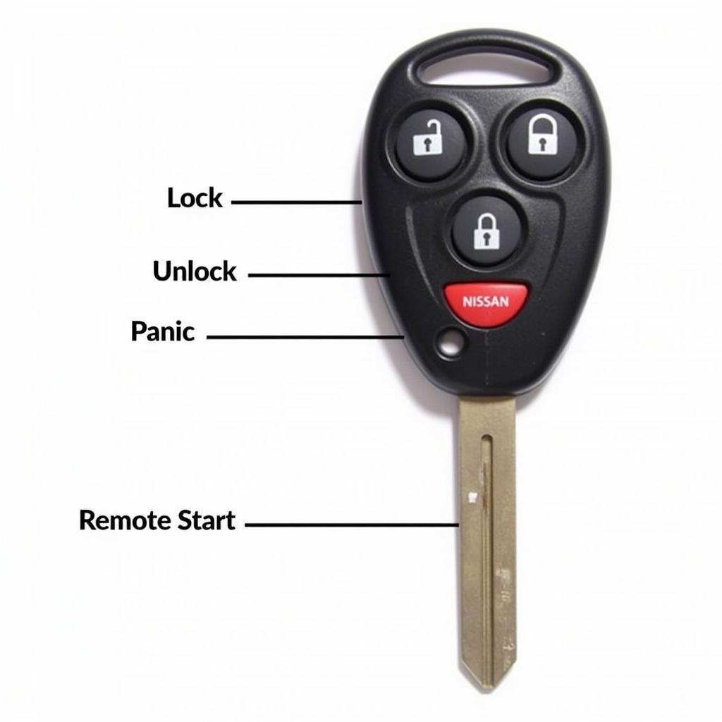 2005 Nissan Murano Key Fob Functions - Lock, Unlock, Panic, Remote Start