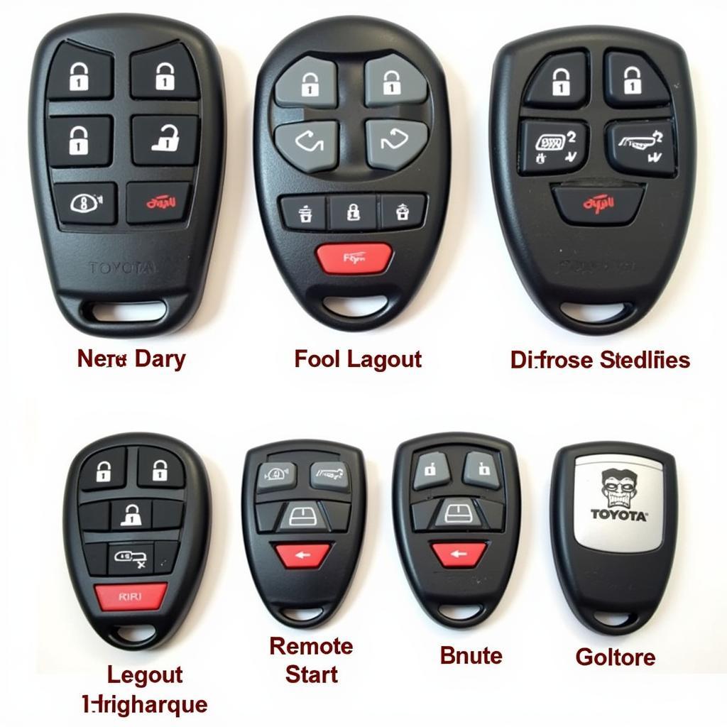 2005 Toyota 4Runner Key Fob Types