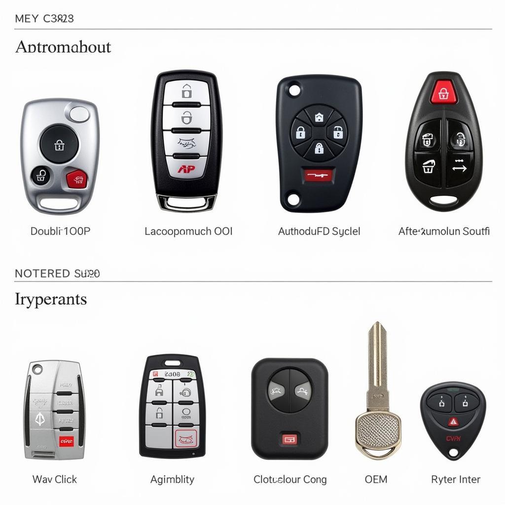 Different Types of 2005 Toyota Avalon XL Key Fobs