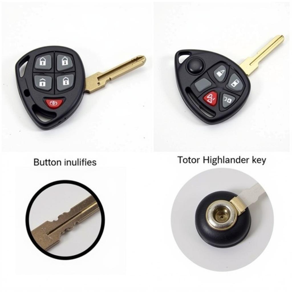 Different 2005 Toyota Highlander Key Fob Types