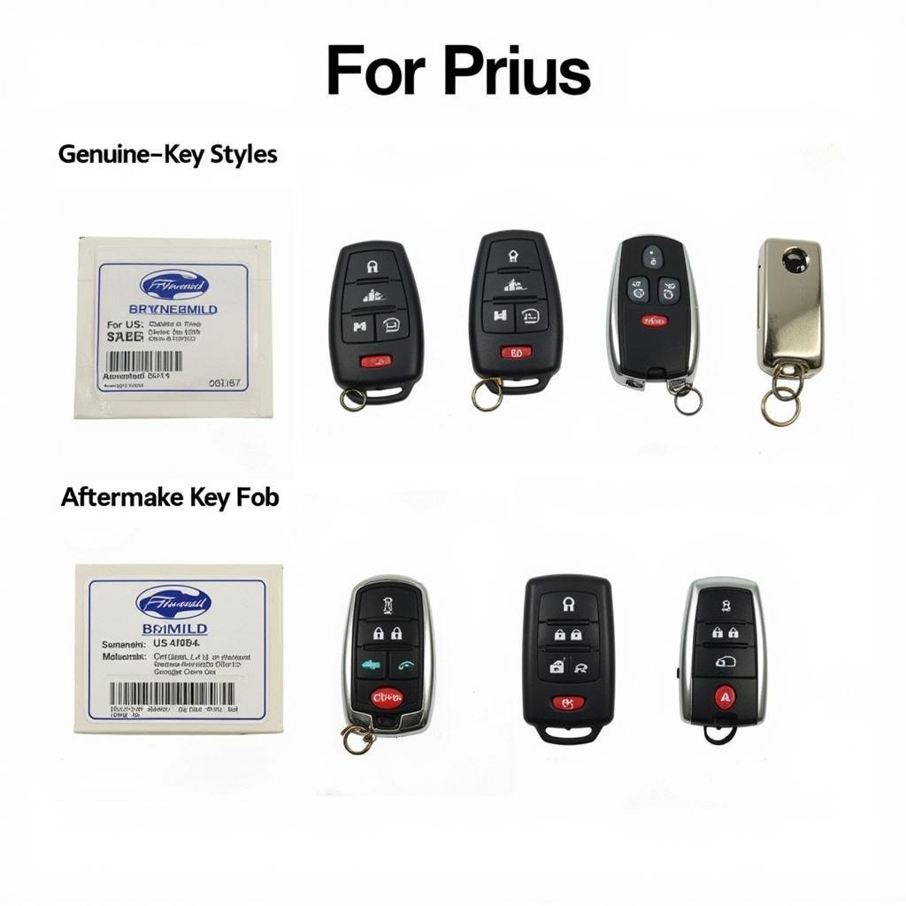 Different Types of 2005 Toyota Prius Smart Key Fobs