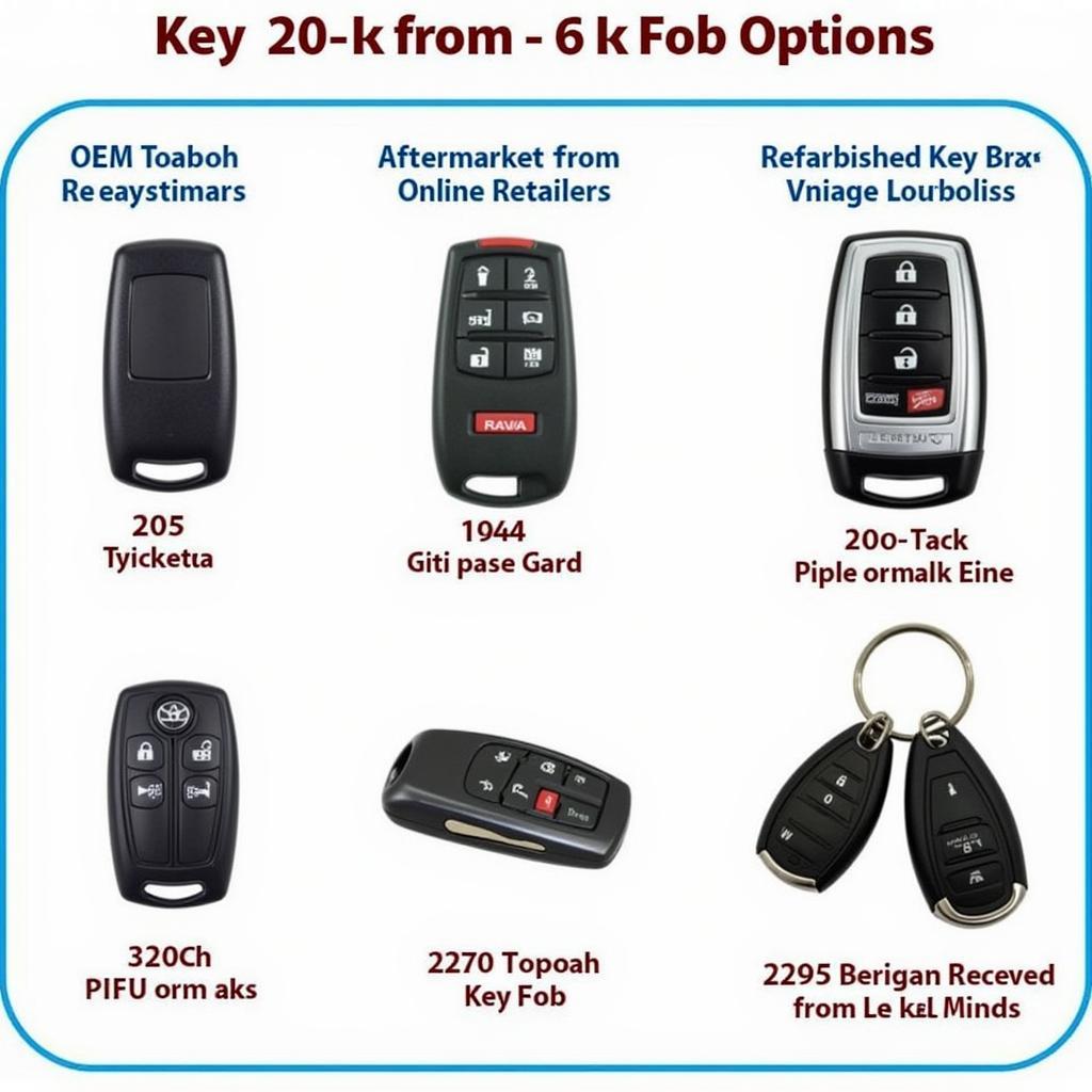 2005 Toyota RAV4 Key Fob Replacement Options