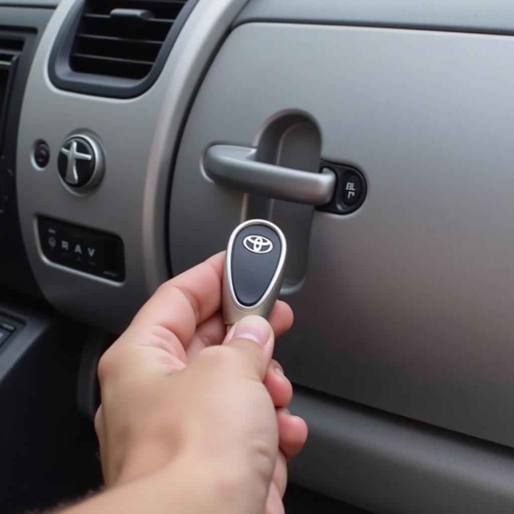 Testing a 2005 Toyota RAV4 key fob functionality