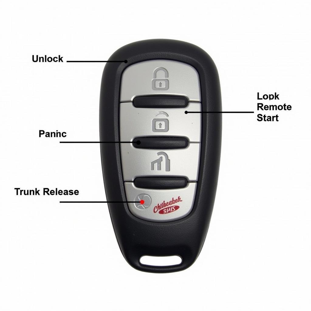 2006 Ford Five Hundred Key Fob Functions: Lock, Unlock, Remote Start, Panic, Trunk Release