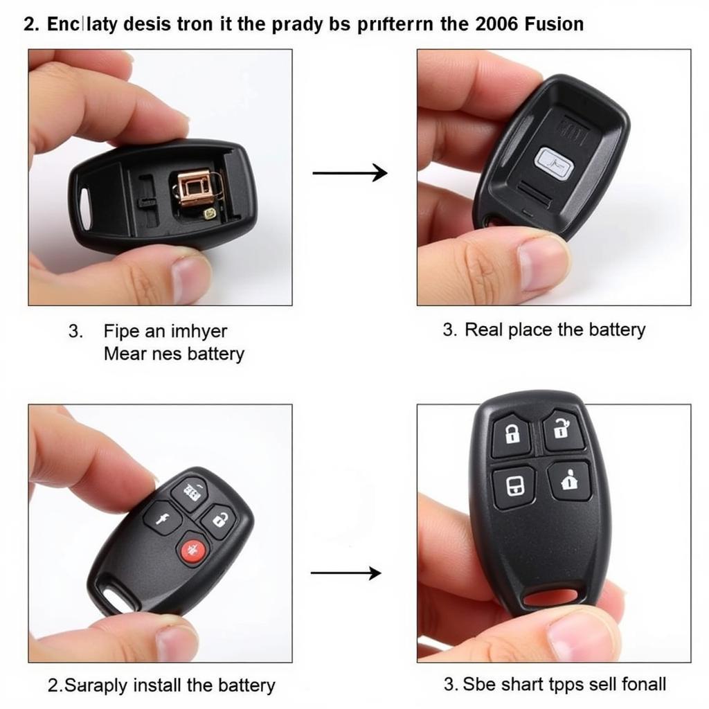 2006 Ford Fusion Key Fob Battery Replacement Process