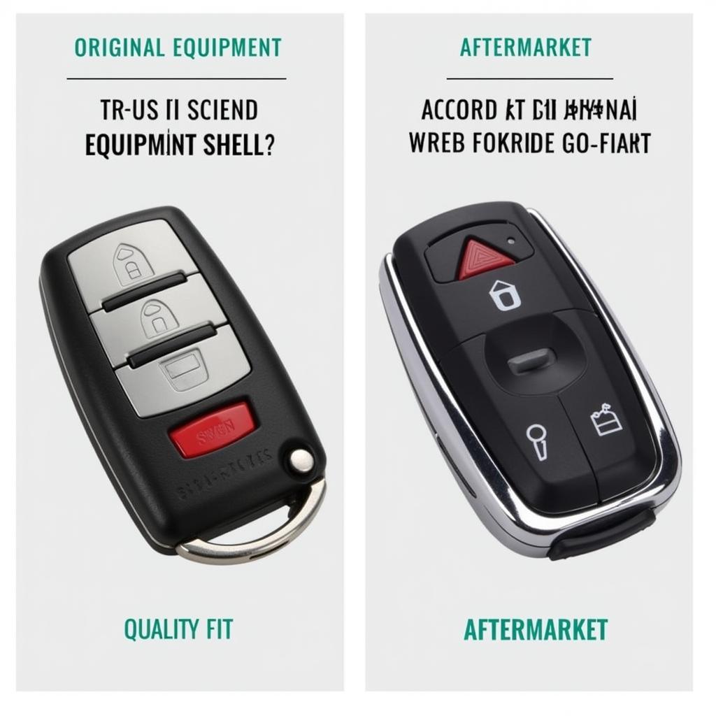 2006 Honda Accord Key Fob Shell: Original vs. Aftermarket