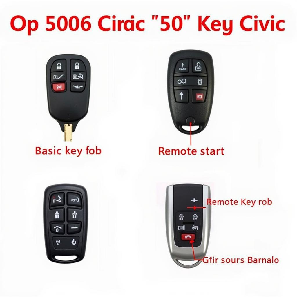 2006 Honda Civic Key Fob Types: Basic vs. Remote Start