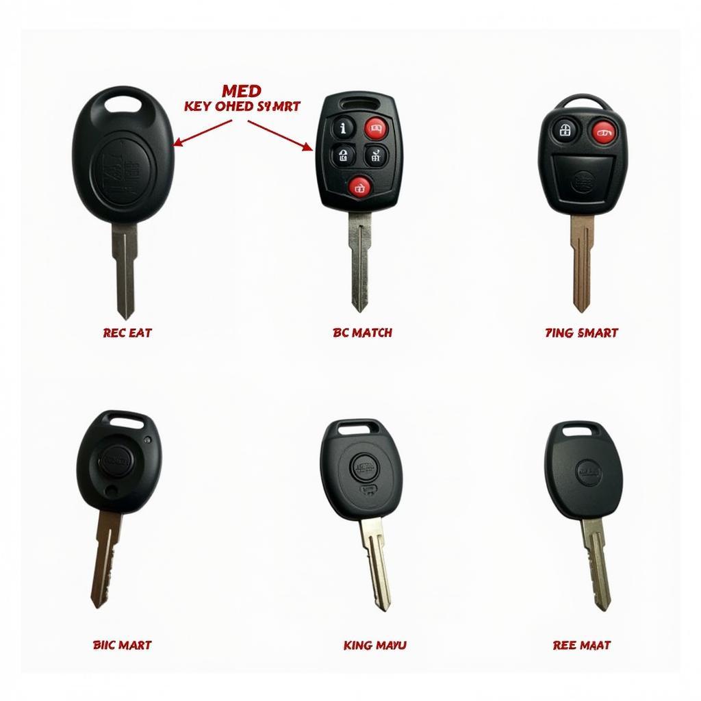 Comparing different types of 2006 Land Rover LR3 key fobs