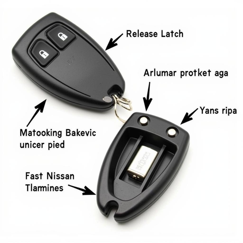 2006 Nissan Altima Key Fob Battery Location: Identifying the placement of the battery within the key fob.