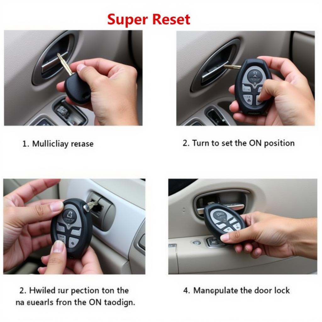 2006 Nissan Altima key fob being reset using the ignition and door lock