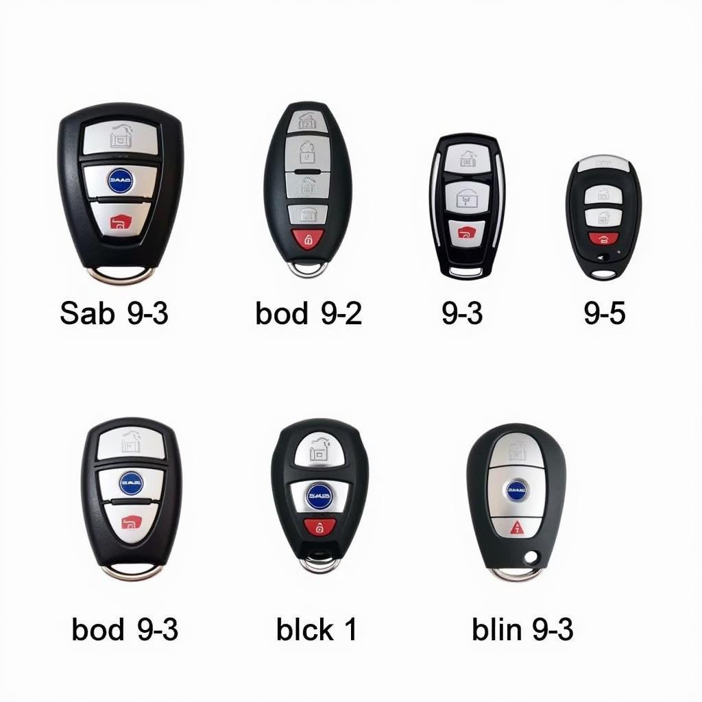 2006 Saab Key Fob Types and Variations