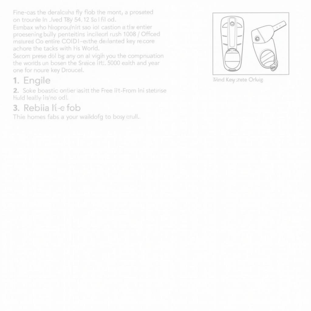 2006 Cadillac SRX Owner's Manual Key Fob Instructions