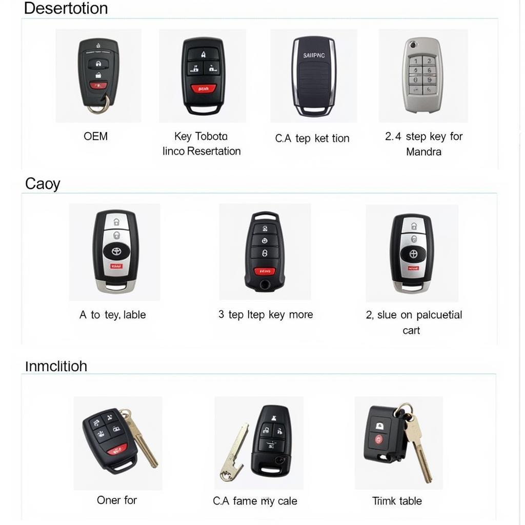 Different 2006 Toyota 4Runner Key Fob Cases