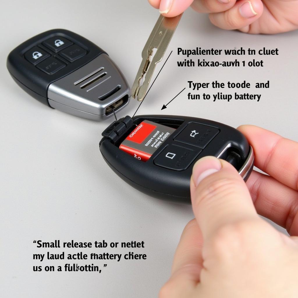 2006 Toyota RAV4 Key Fob Battery Location