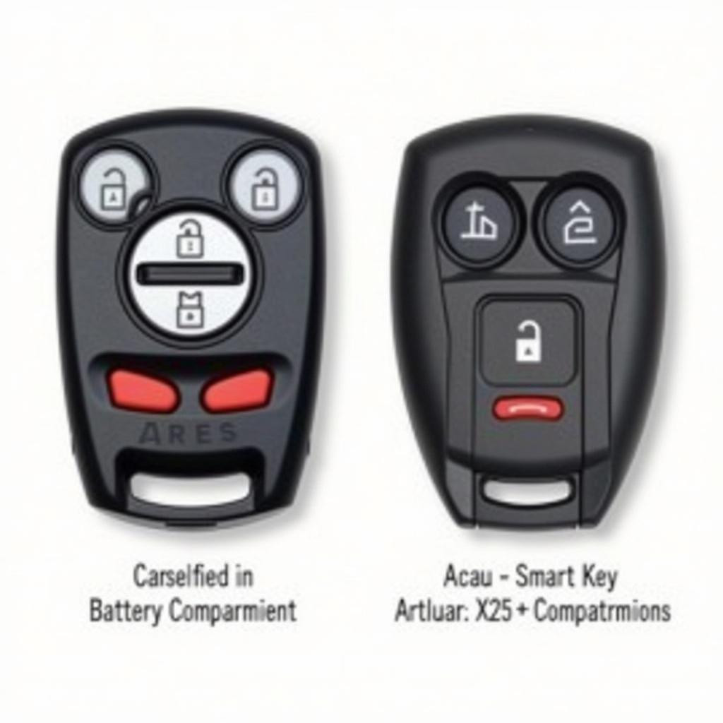 Locating the Battery Compartment on a 2007 Acura Key Fob