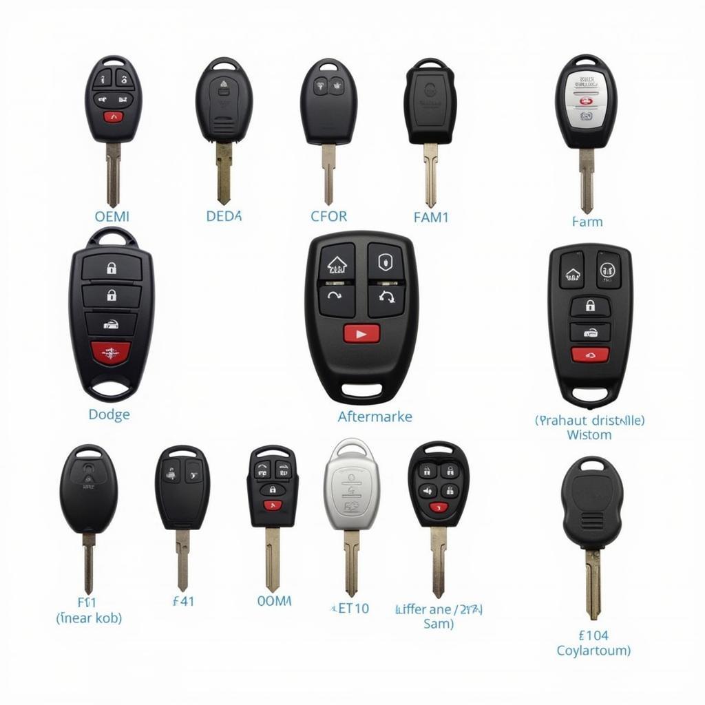 Different Types of 2007 Dodge Ram Key Fobs