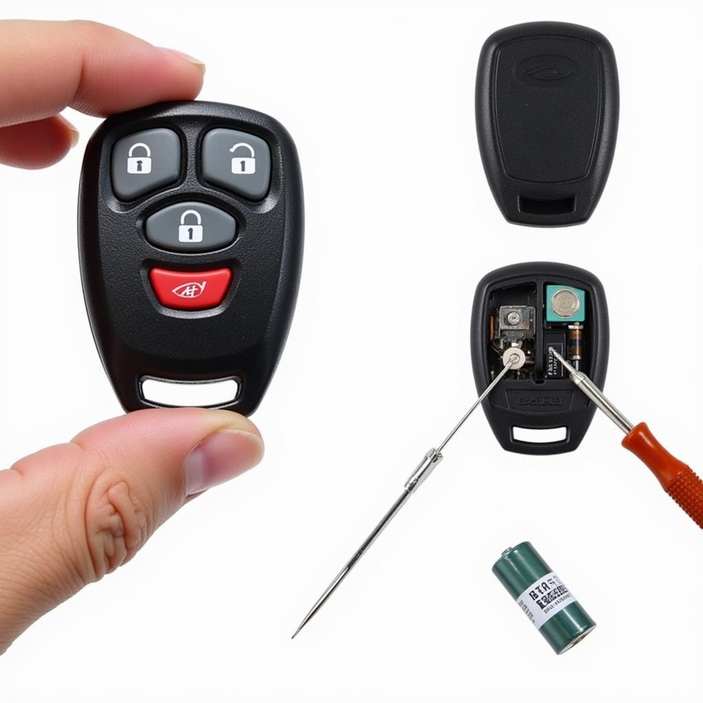 Replacing the battery in a 2007 Cadillac Escalade key fob