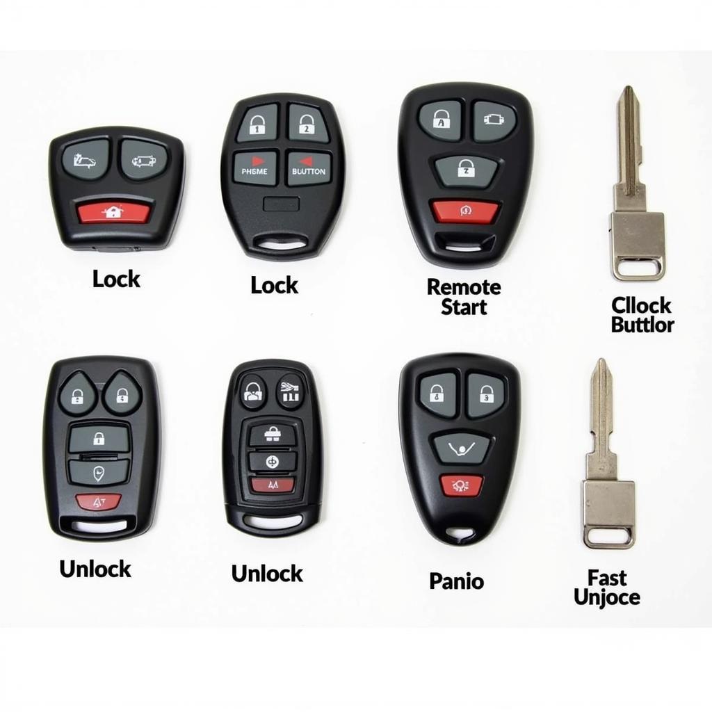 2007 GMC Acadia Key Fob Variations