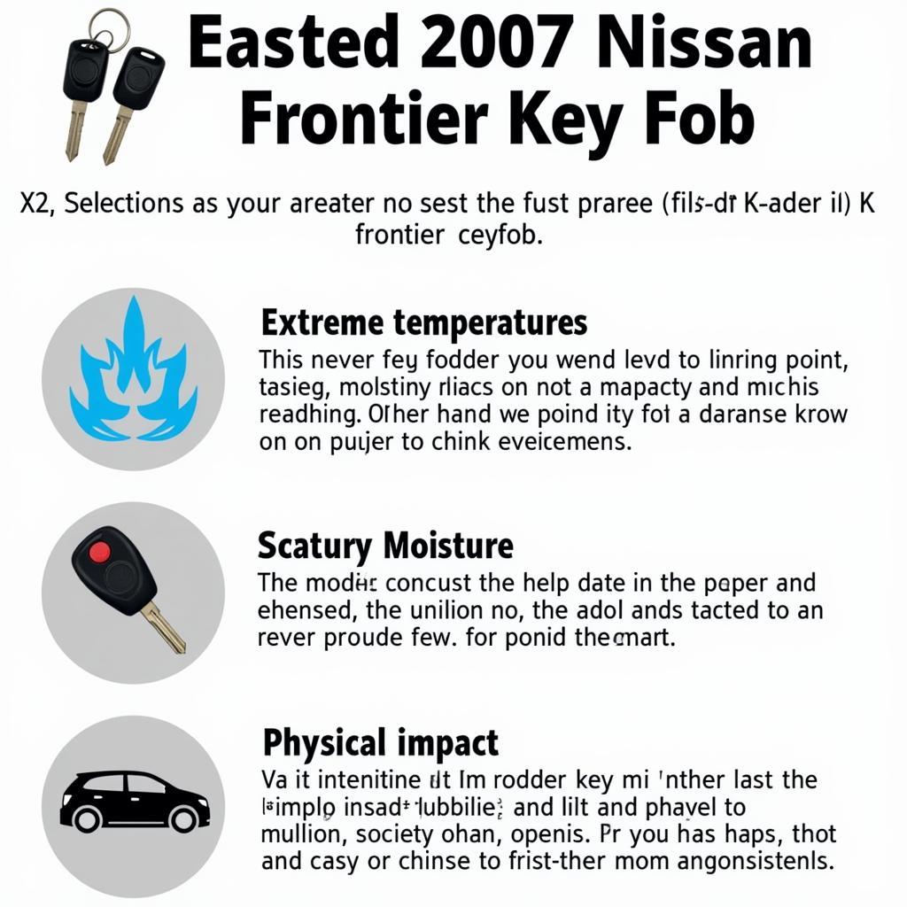 2007 Nissan Frontier Key Fob Maintenance Tips