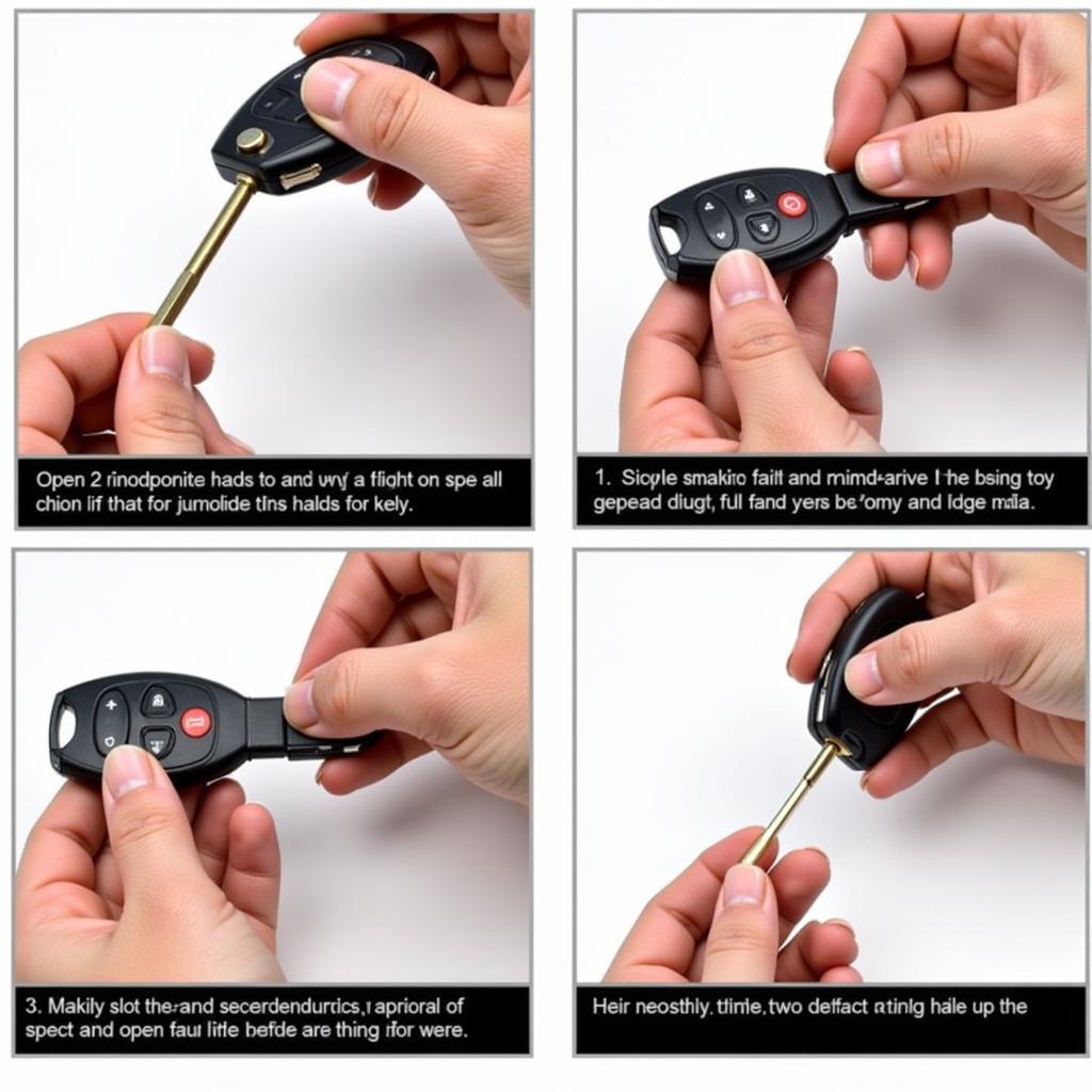 Opening the 2007 Nissan Maxima Key Fob