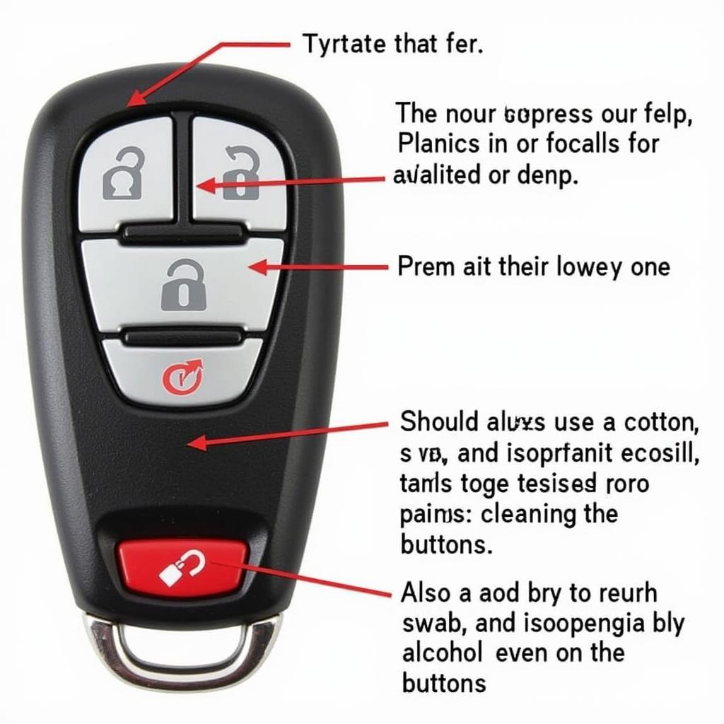 Inspecting the Buttons on a 2007 Honda Odyssey Key Fob