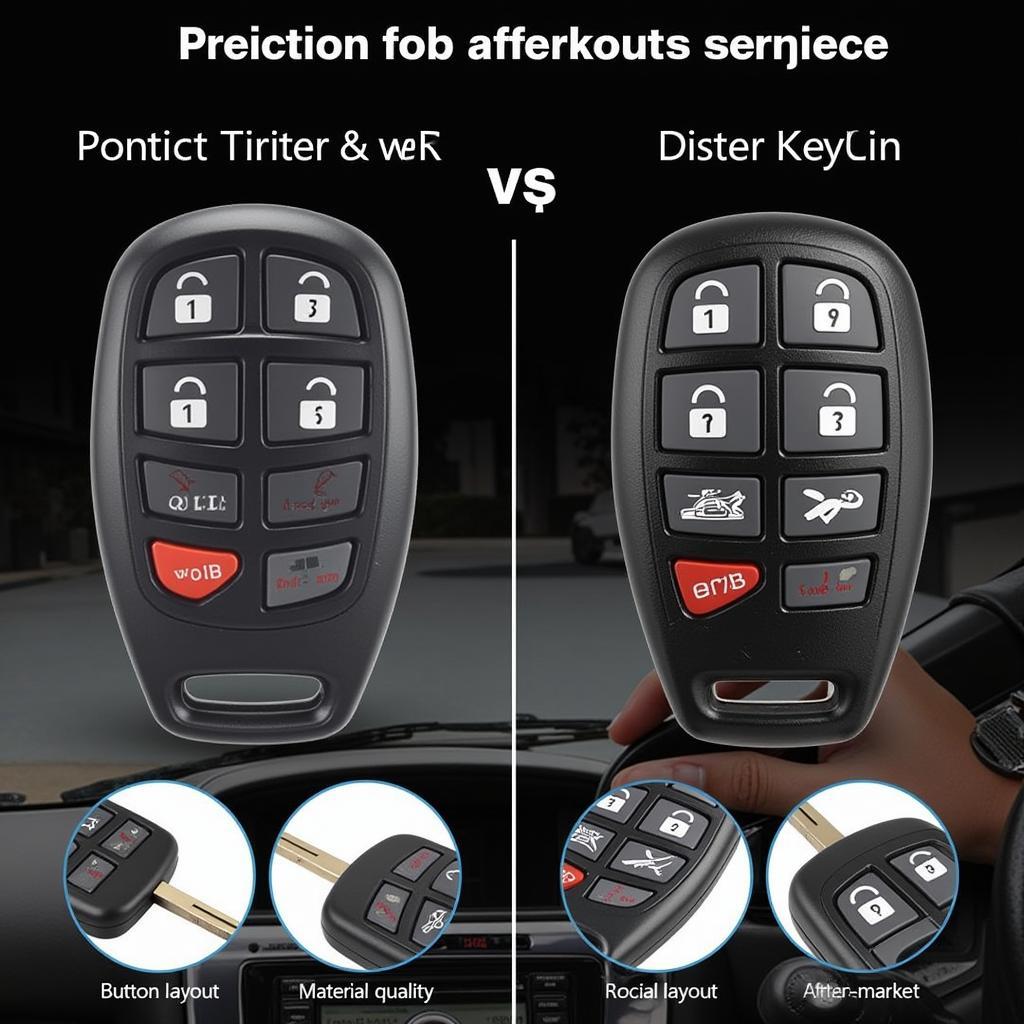 2007 Pontiac G6 OEM vs Aftermarket Key Fob Comparison