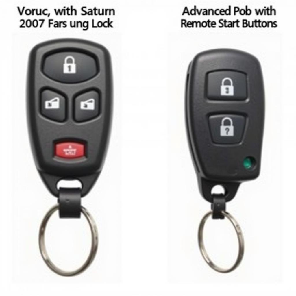 2007 Saturn Vue Key Fob Types: Basic and Remote Start