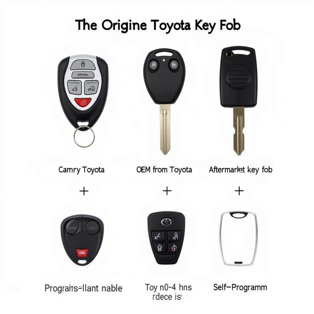 2007 Toyota Camry XLE Key Fob Replacement Options