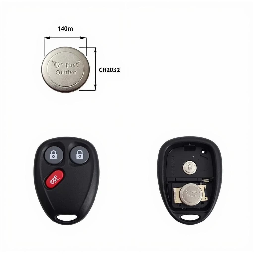 2007 Toyota Key Fob Battery Types: CR2032