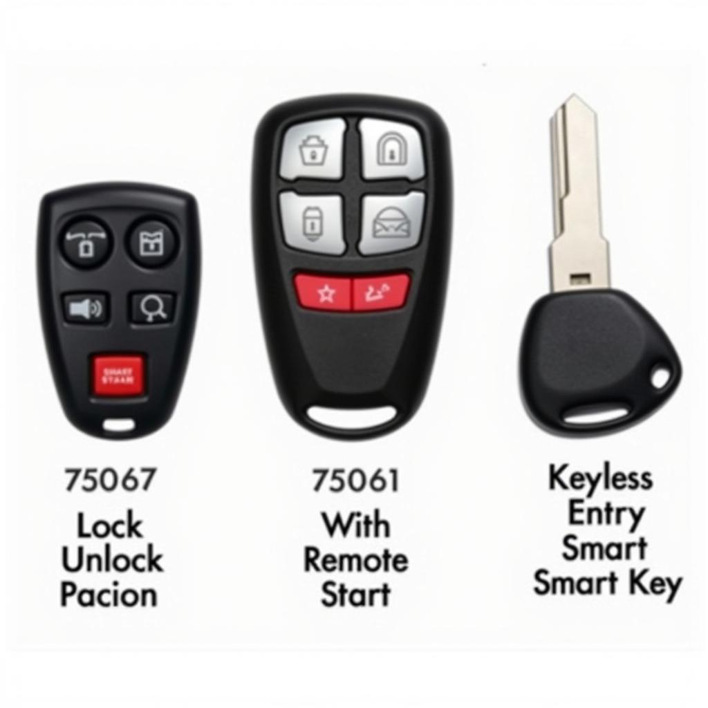 Different 2007 VW Golf Key Fob Types