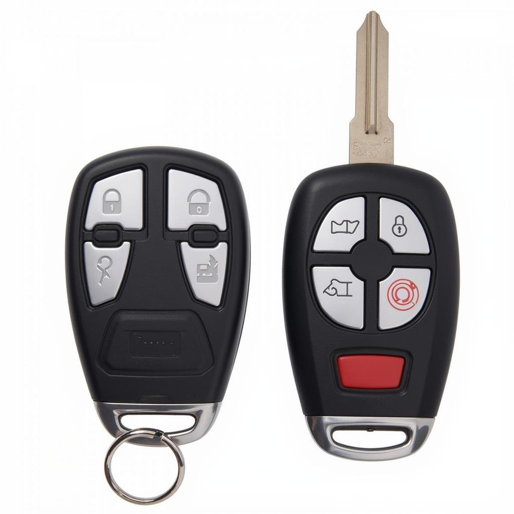 2008 Audi A8 Key Fob Front and Back View