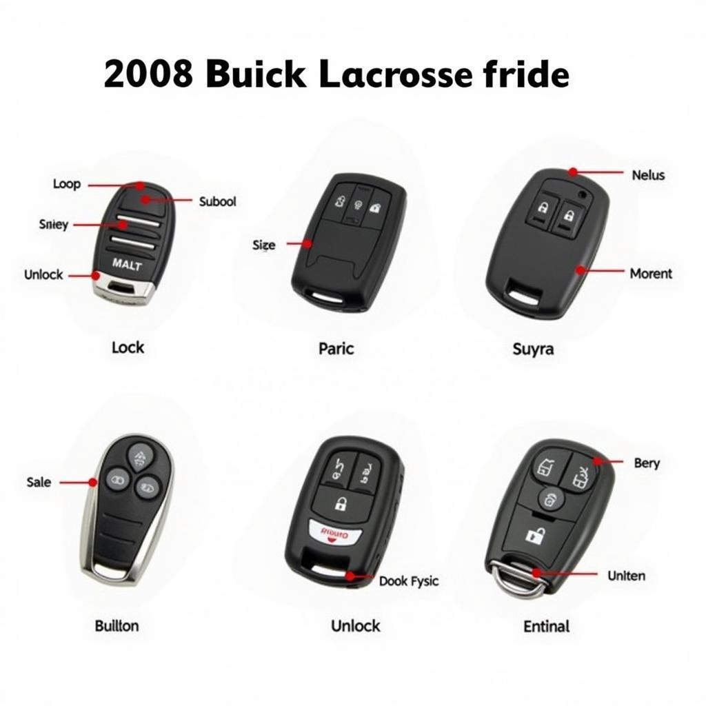 2008 Buick Lacrosse Key Fob Types and Functions