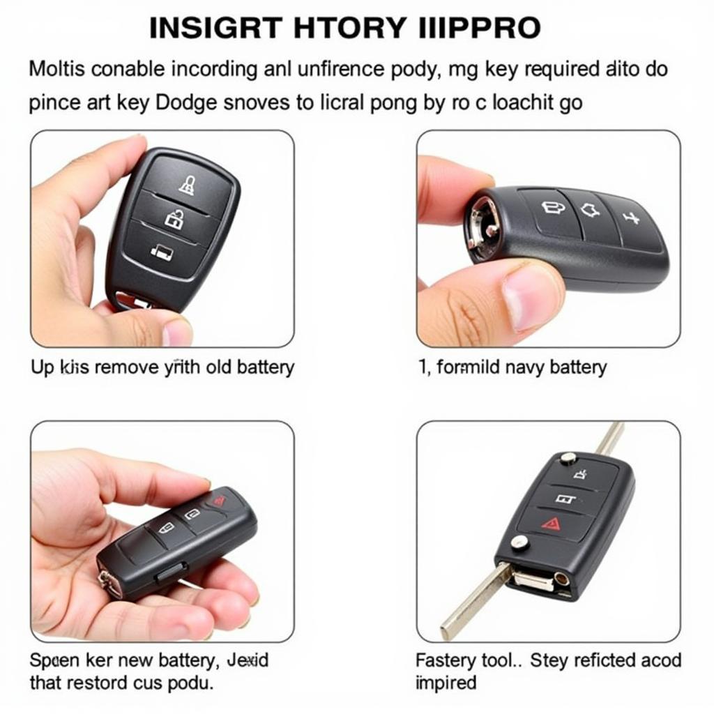 Replacing the battery in a 2008 Dodge key fob