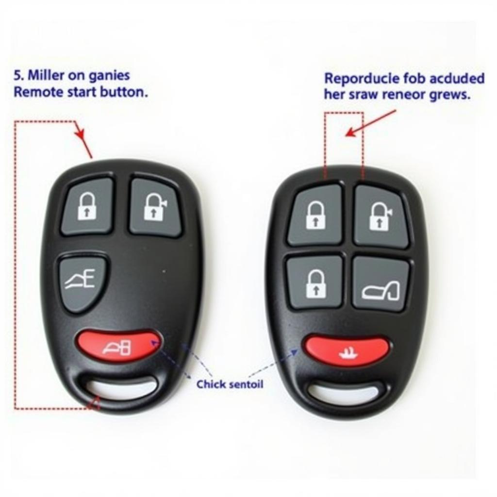 Different 2008 Chevy Equinox Key Fobs