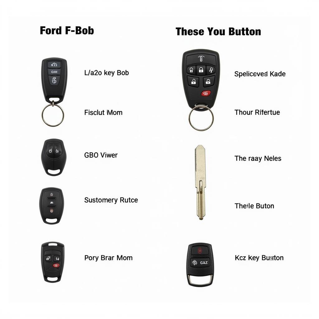 Different 2008 Ford F250 Key Fob Types