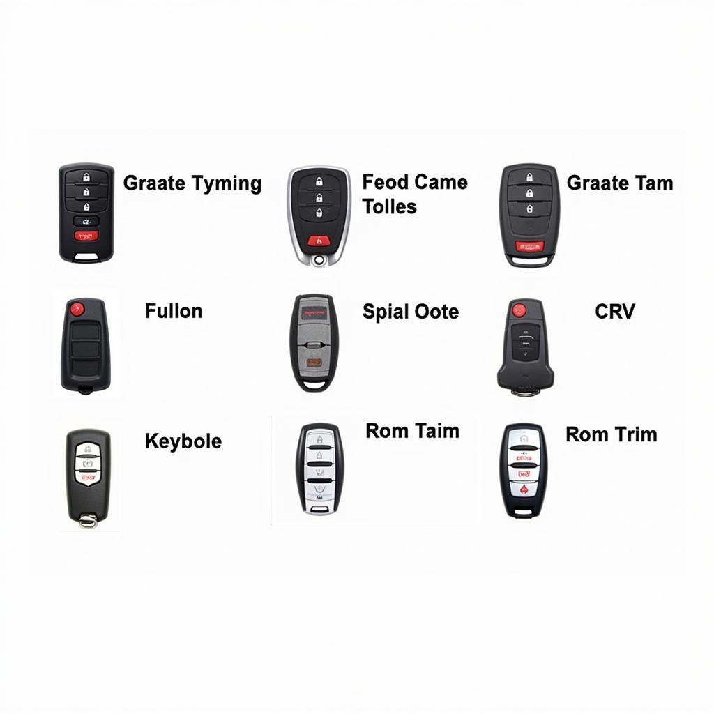 2008 Honda CRV Key Fob Types