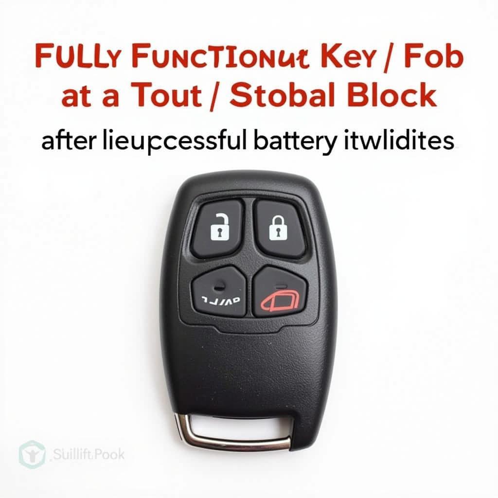 A Fully Functional 2008 Lexus Key Fob After Battery Replacement