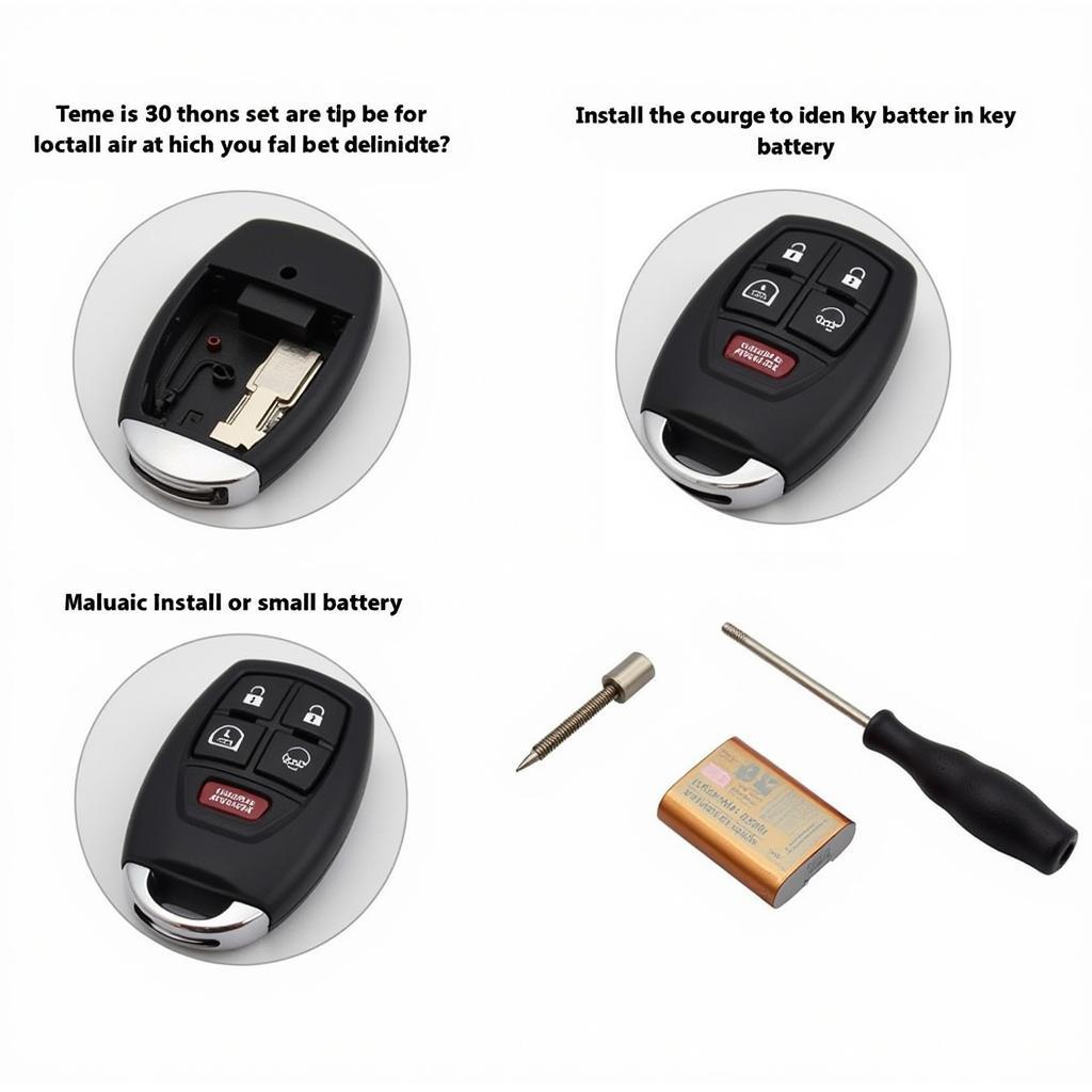 Replacing the battery in a 2008 Nissan Altima Key Fob