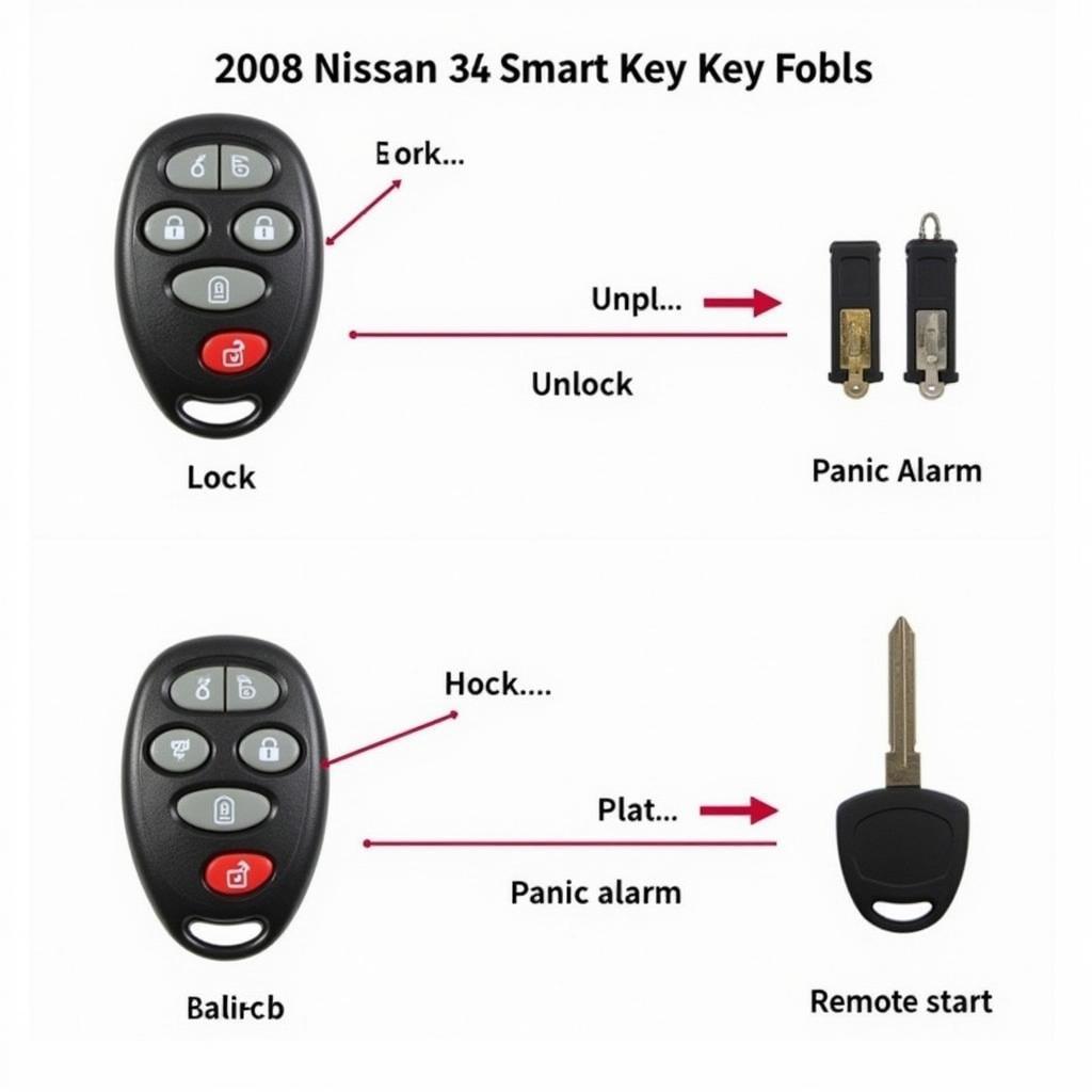 2008 Nissan Armada Smart Key Fob Functions