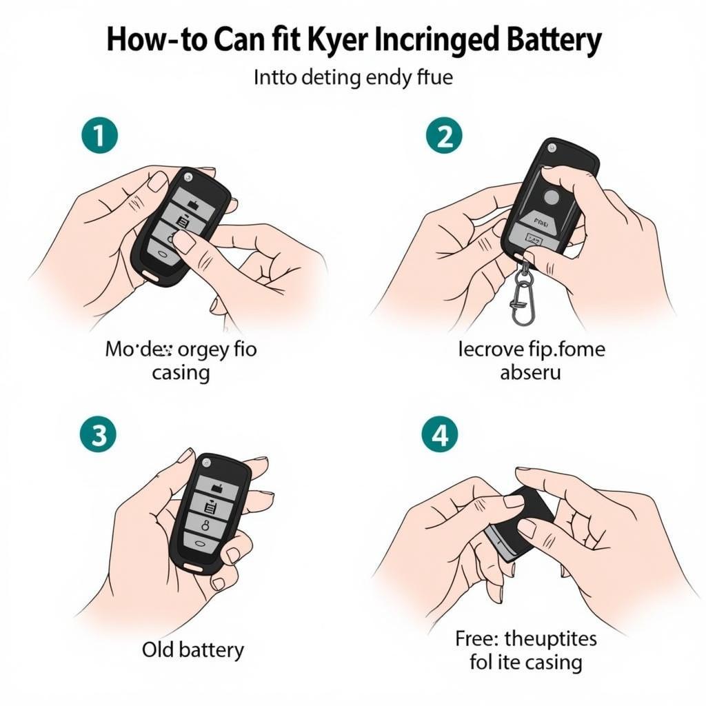 Replacing the battery in a 2008 Nissan Sentra Key Fob