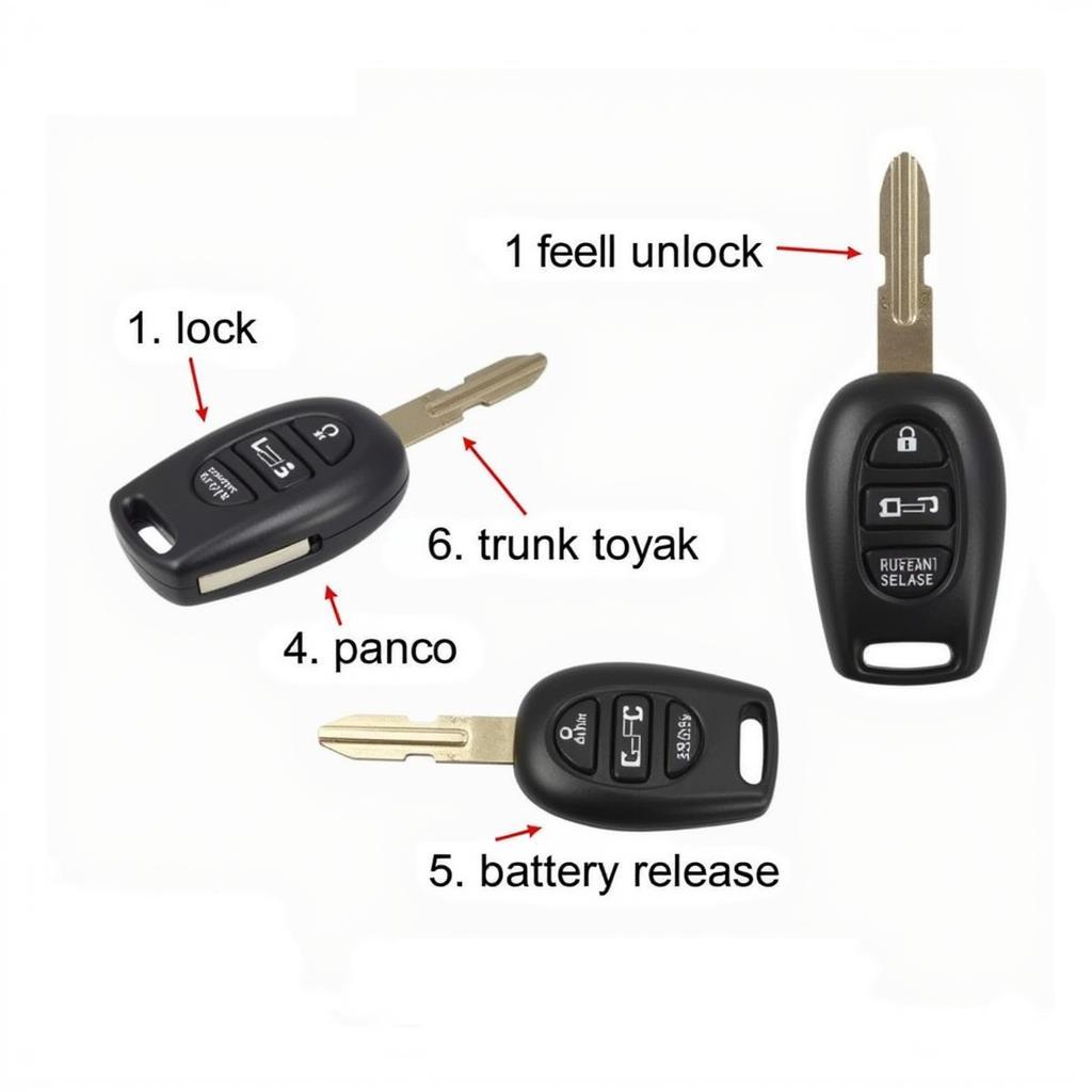 2008 Nissan Sentra Key Fob Functions