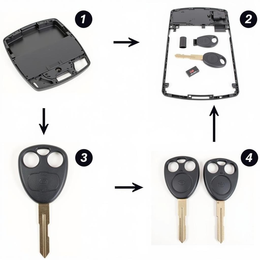 Replacing the battery in a 2008 Toyota Avalon key fob