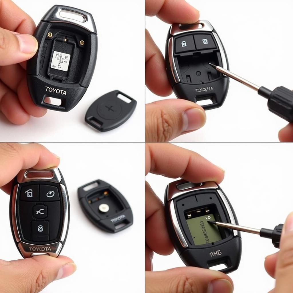 Replacing the battery in a 2008 Toyota Highlander smart key fob