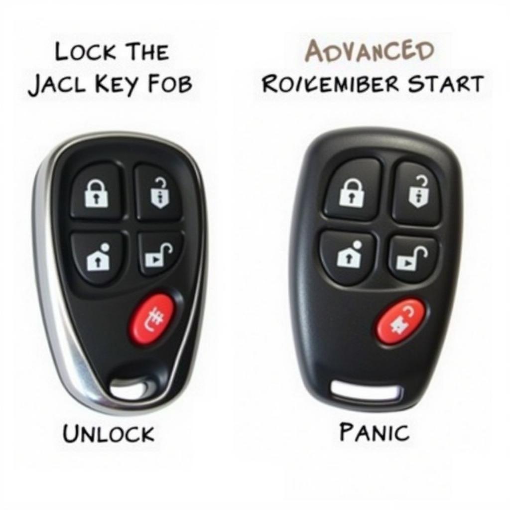 2008 Toyota Sienna Key Fob Variations - Standard and Remote Start