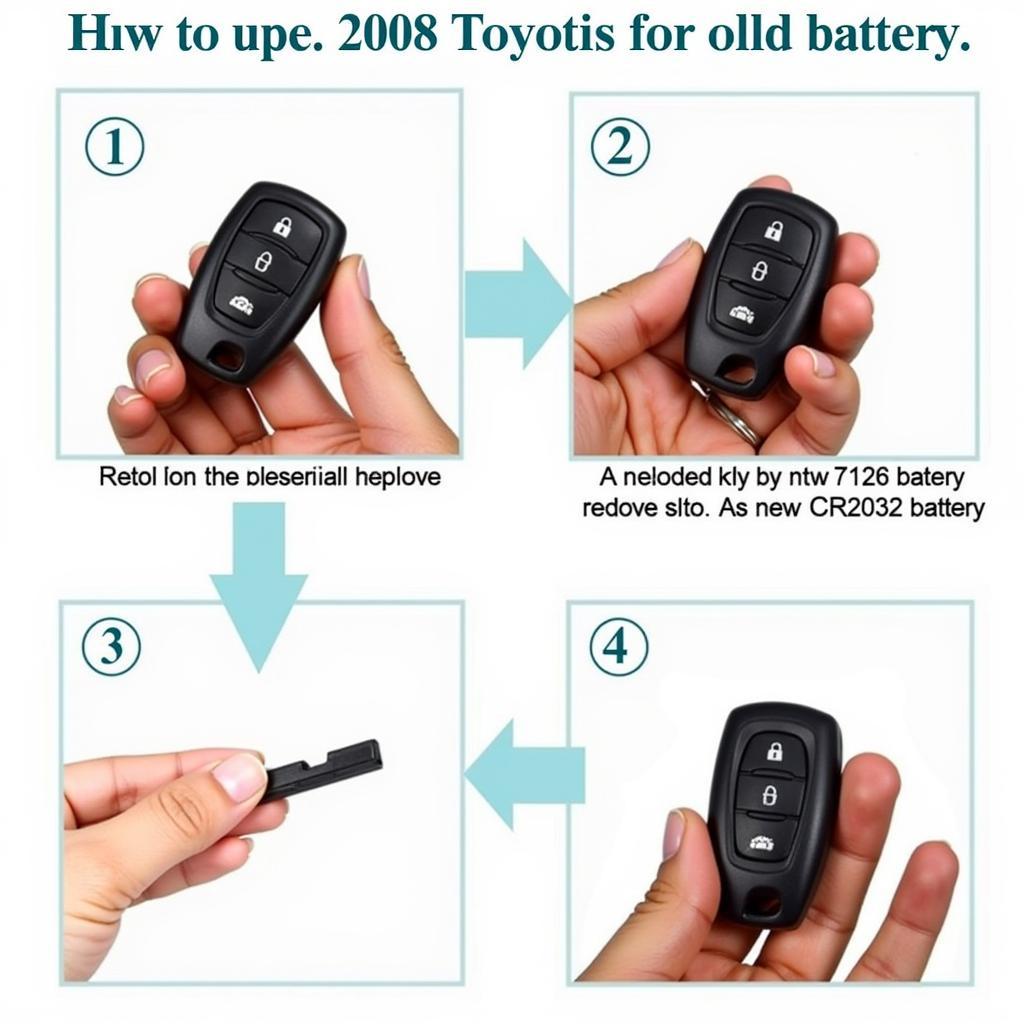 2008 Toyota Yaris Key Fob Battery Replacement Guide