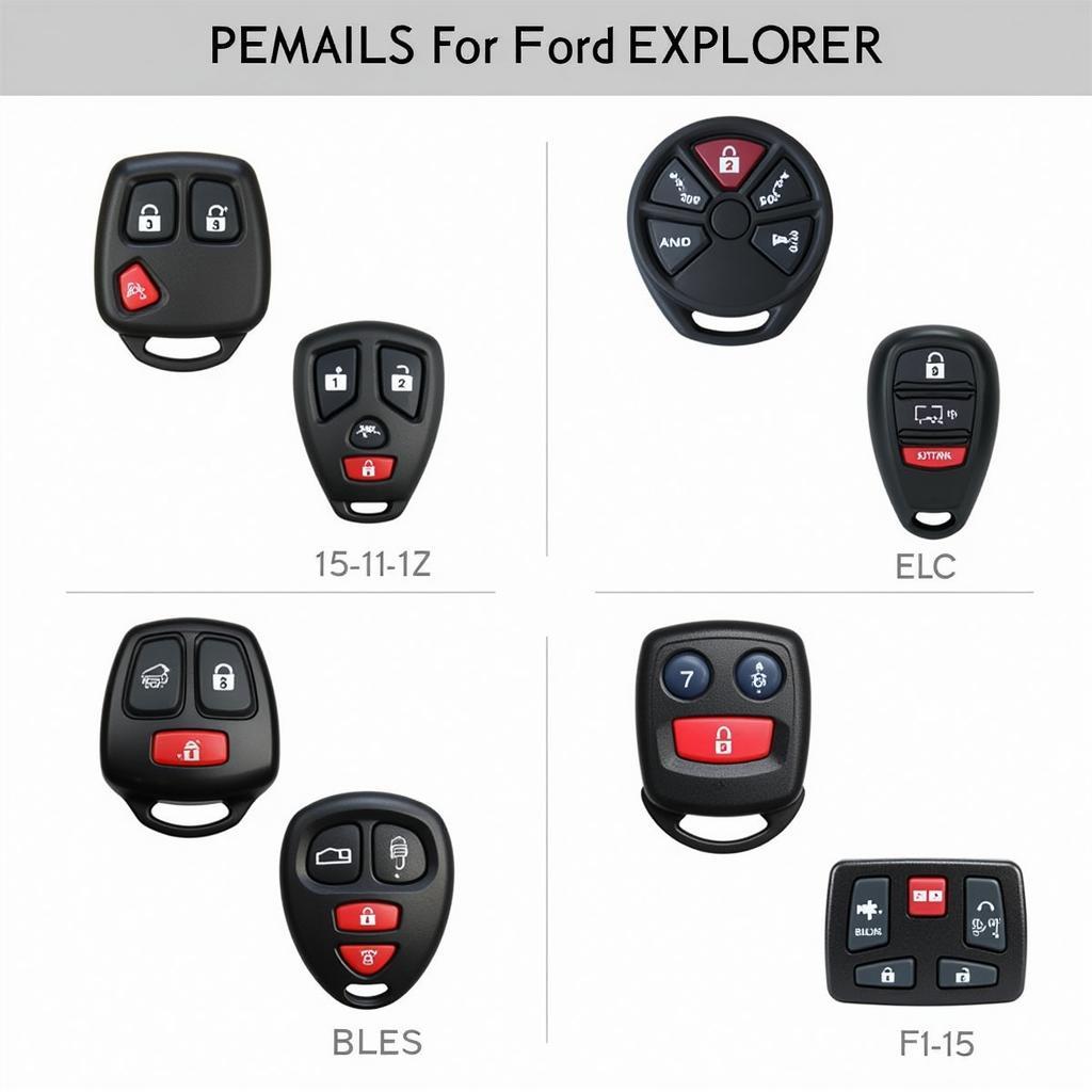 Different Types of 2009 Ford Explorer Key Fobs