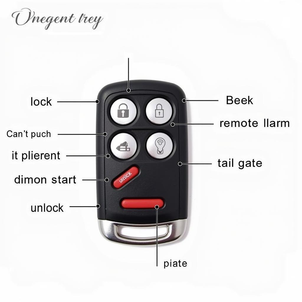 2009 Ford F-150 Platinum Key Fob Functions: Lock, Unlock, Remote Start, Panic, Tailgate Release