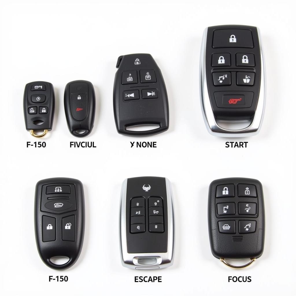 Different 2009 Ford Key Fobs