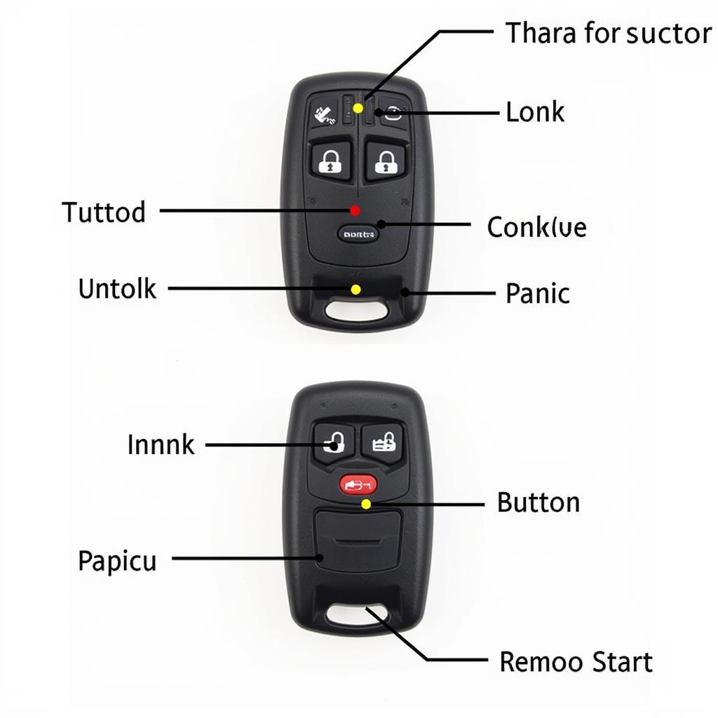 2009 Ford Ranger Key Fob Functions: Lock, Unlock, Panic, Remote Start