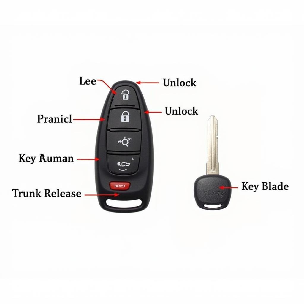 2009 Nissan Altima Key Fob Buttons and Functions